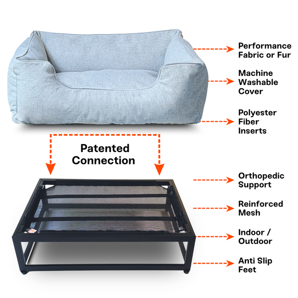 The FÜZI Elevated Dog Bed