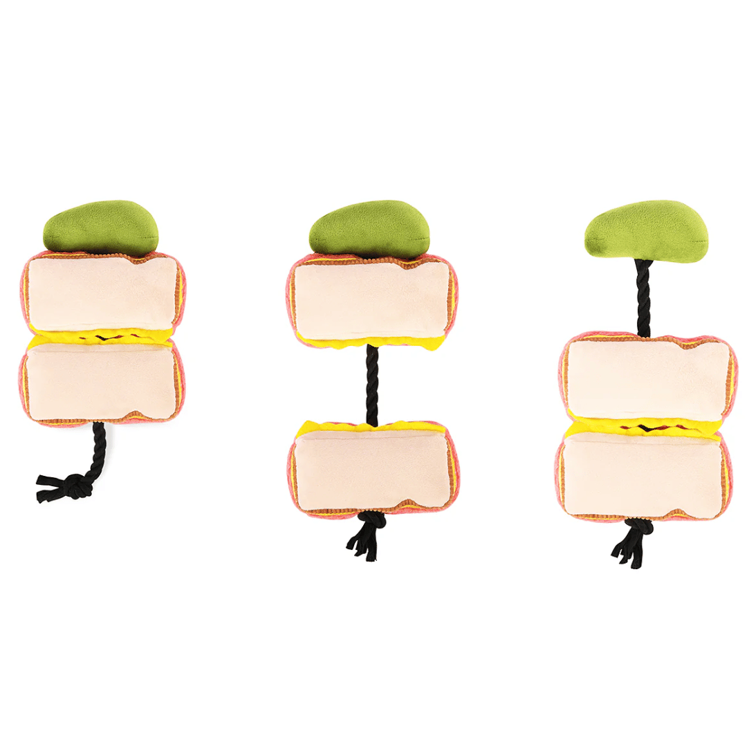 sandwich dog toy