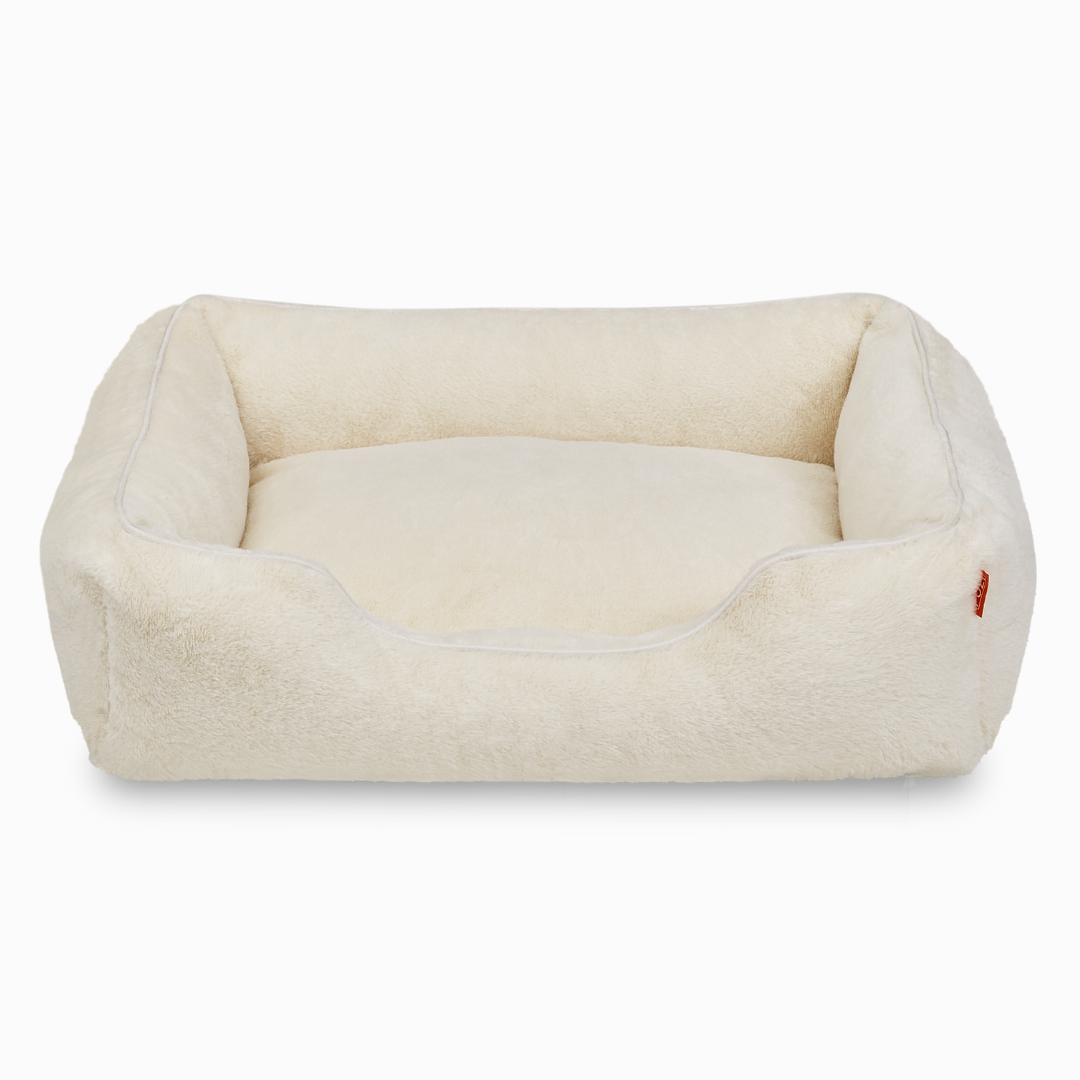 FÜZI Faux Fur Bolster Dog Bed Cover | Luxury Dog Bed Cover