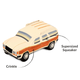 80's Station Wagon Dog Toy