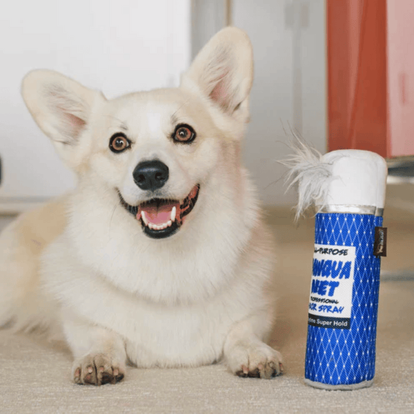 80's Aerosol Hair Spray Dog Toy
