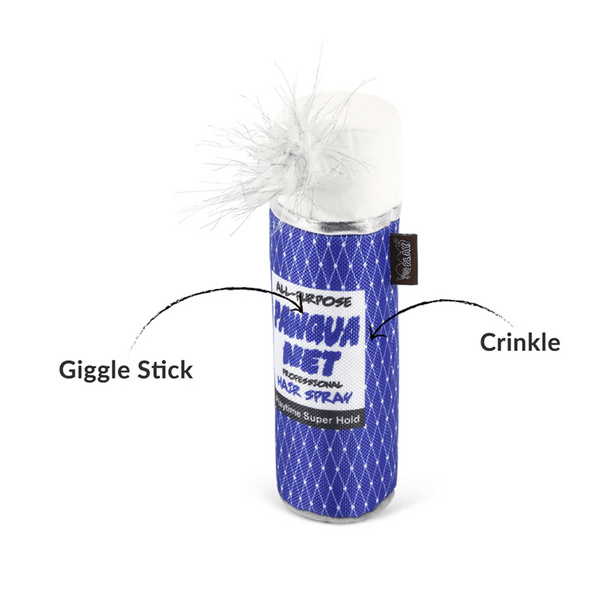 80's Aerosol Hair Spray Dog Toy