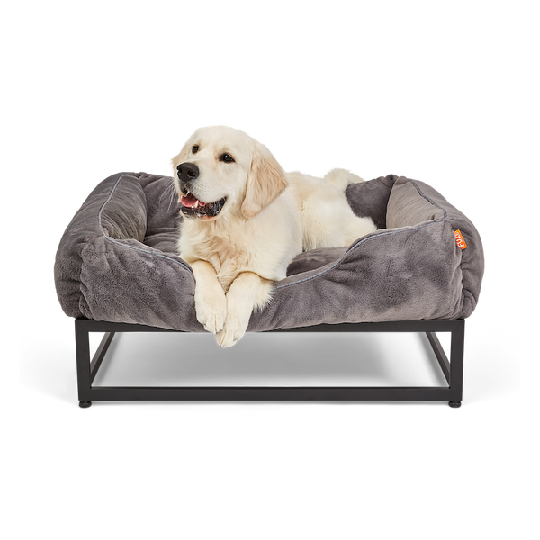 Fuzi bed for a large sized dog, featuring an elevated design to improve airflow and comfort