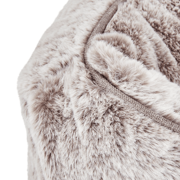 light grey fur swatch for the sammy bolster bed or the fuzi elevated dog bed.